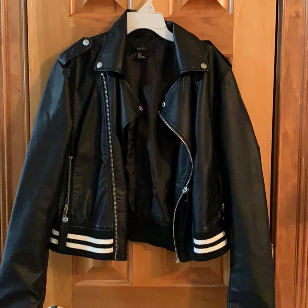 Flattering leather jacket